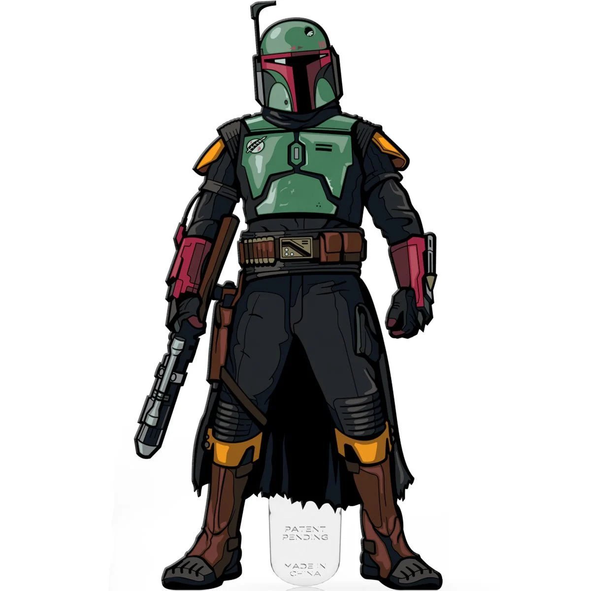 Star Wars: The Book of Boba Fett Boba Fett FiGPiN Classic Pin #859 by FiGPiN at Simon's Collectibles | Star Wars: The Book of Boba Fett Boba Fett FiGPiN Classic Pin #859: From Star Wars: The Book of Boba Fett comes this Boba Fett 3-inch FiGPiN Classic Ena
