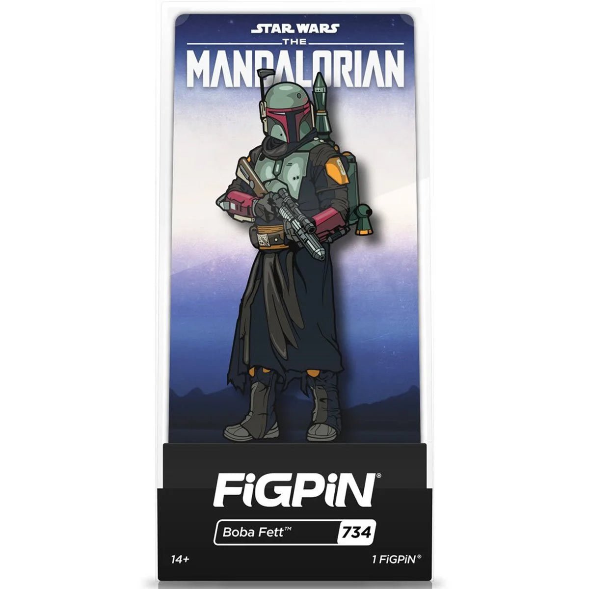 Star Wars: The Mandalorian Boba Fett FiGPiN Classic Enamel Pin - Simon's Collectibles