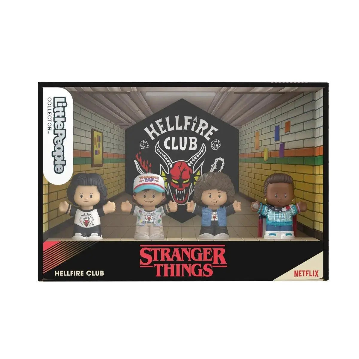 Stranger Things Hellfire Club Never Tell Them The Odds Little People Collector Figure Set - Fan Channel Exclusive | Little People Collector