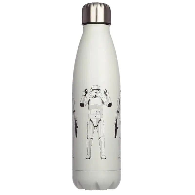 The Original Stormtrooper Reusable Stainless Steel Hot & Cold Thermal Insulated Drinks Bottle 500ml - White - Simon's Collectibles