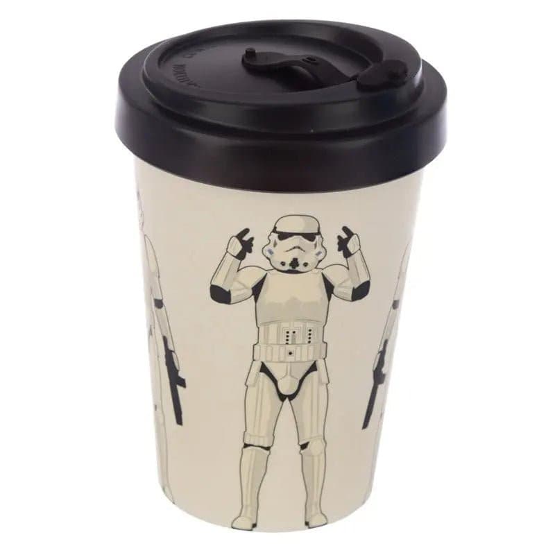 The Original Stormtrooper White Reusable Screw Top Bamboo Composite Travel Mug  from The Original Stormtrooper  - Simon's Collectibles  - Collectible dolls, toys and gifts for grown ups 