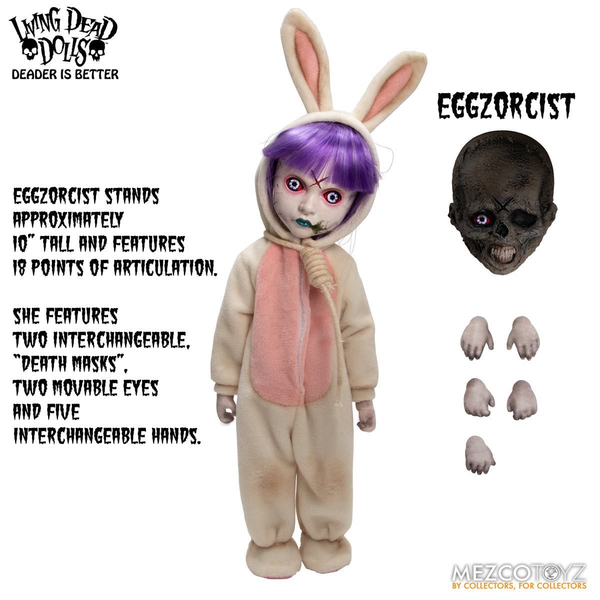 The Return of THE LIVING DEAD DOLLS: Eggzorcist 10-Inch Figure - Simon's Collectibles