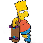 The Simpsons Bart Simpson with Skateboard FiGPiN Classic 3 - Inch Pin 870 - Simon's Collectibles