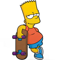 Thumbnail for The Simpsons Bart Simpson with Skateboard FiGPiN Classic 3-Inch Pin #870 - Simon's Collectibles