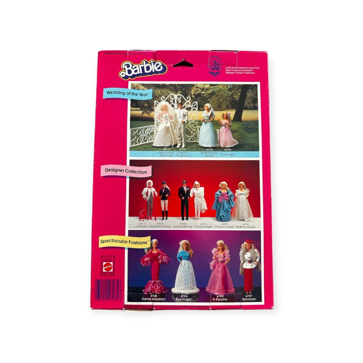 VINTAGE Mattel Barbie Designer Collection Picture in Plaid NRFB Fashion #7083 1983 US Version - Simon's Collectibles